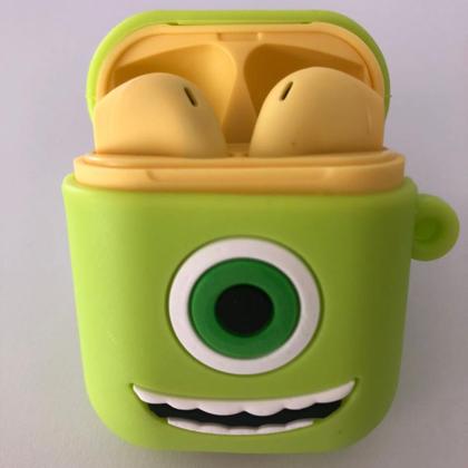 Imagem de Kit Fone de Ouvido Touch Sem Fio Case Capa Mike Cores