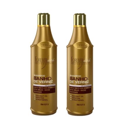 Imagem de Kit Forever Liss Banho de Verniz 2 Shampoos 500ml