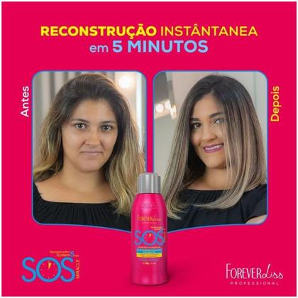 Imagem de Kit Forever Liss Sos Ampola Modelado Xo Frizz e Pente Beauty