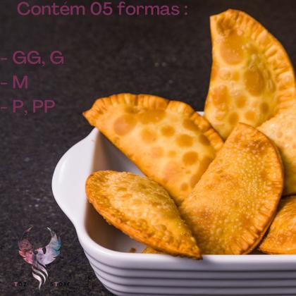 Imagem de Kit Forma de Coxinha 3 Tamanhos e Forma Molde Pastel Salgados Risole 5 Tamanhos