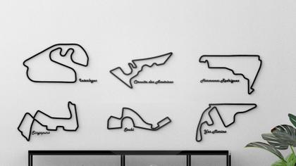 Imagem de Kit Formula 1 Completo Pistas Com Quadro 3d Decoração Gp - Peko3D