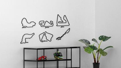 Imagem de Kit Formula 1 Completo Pistas Com Quadro 3d Decoração Gp - Peko3D