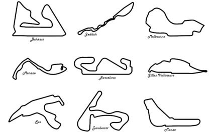 Imagem de Kit Formula 1 Completo Pistas Com Quadro 3d Decoração Gp - Peko3D