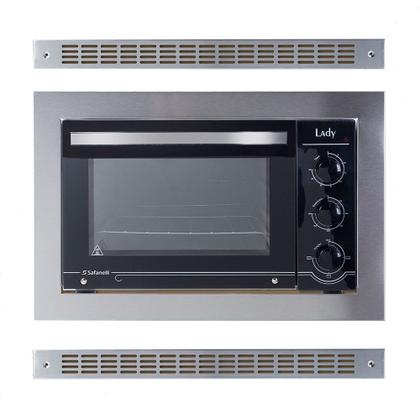 Imagem de Kit Forno Elétrico Embutir 45L Cooktop 4B Preto Depurador Embutir Safanelli