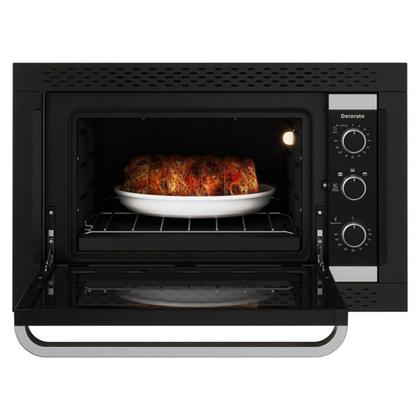 Imagem de Kit Forno Eletrico Mueller Embutir Decorato 44 Litros Preto 220V com Cooktop por Induçao Mueller 4 Bocas Preto 220V