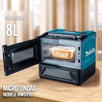 Imagem de Kit Forno Microondas 8 L MW001G Makita e 1 Bateria 8.0Ah 40V e Carregador DC40RA