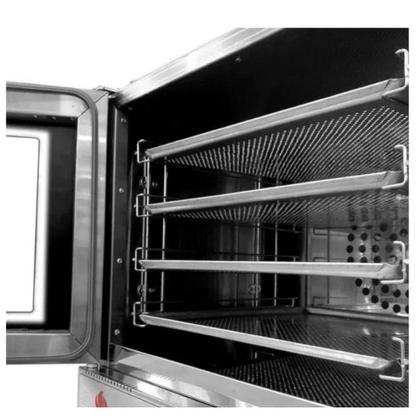 Imagem de Kit Forno Turbo Eletrico Fast Oven Prp-004 Plus Digital Vermelho 220V + Bancada Mes-004 - Progas