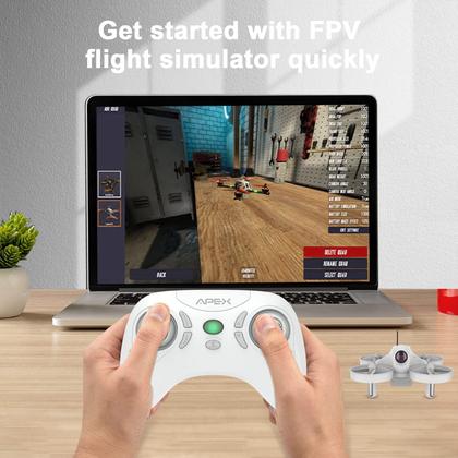 Imagem de Kit FPV Drone APEX VR70 com óculos de 120 FOV 5.8G Transm.