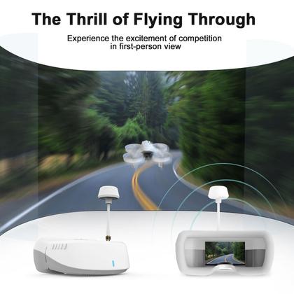 Imagem de Kit FPV Drone APEX VR70 com óculos de 120 FOV 5.8G Transm.