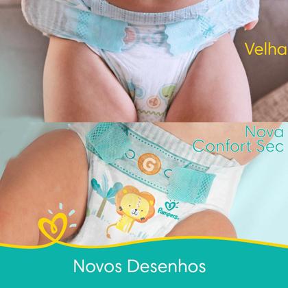 Imagem de KIt Fralda Pampers Confort Sec P com 150 Unidades