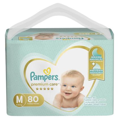 Imagem de Kit Fralda Pampers Premium Care Jumbo Tamanho M 320 Unidades