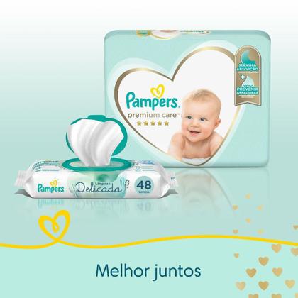 Imagem de Kit Fralda Pampers Premium Care Mega Tamanho XG 52 Unidades