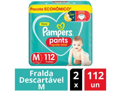 Imagem de Kit Fraldas Pampers Pants Ajuste Total Tam. M