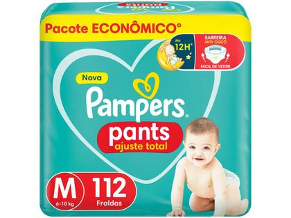 Imagem de Kit Fraldas Pampers Pants Ajuste Total Tam. M
