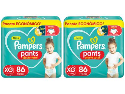 Imagem de Kit Fraldas Pampers Pants Ajuste Total Tam. XG