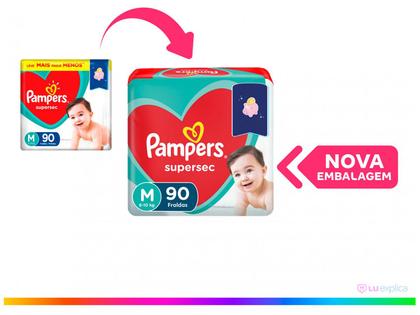 Imagem de Kit Fraldas Pampers Supersec Tam. M