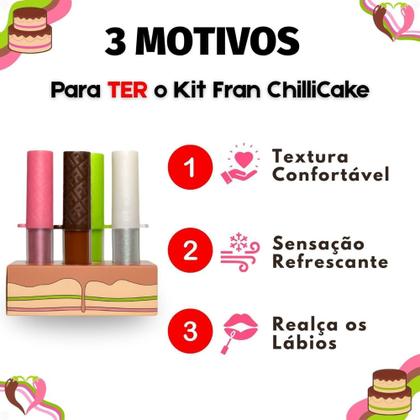 Imagem de Kit Fran ChilliCake By Franciny Ehlke: Chilli2, Pinkchi, Greenchilli e Acessório Para Montar - MBOOM