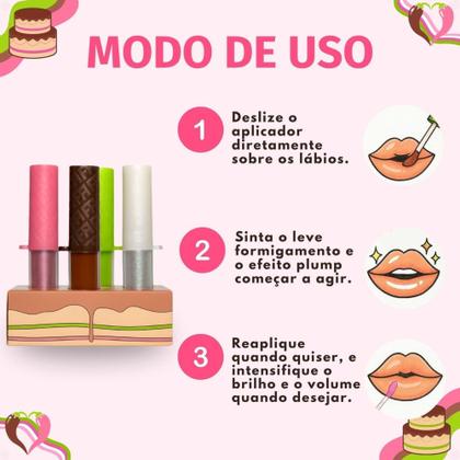 Imagem de Kit Fran ChilliCake By Franciny Ehlke: Chilli2, Pinkchi, Greenchilli e Acessório Para Montar - MBOOM