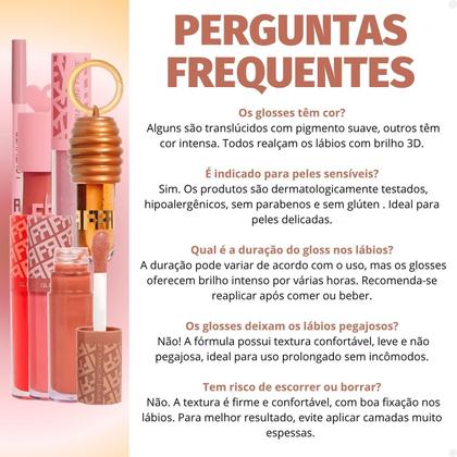 Imagem de Kit Franciny Ehlke: Kit Love + Lip Honey + Kit Glosslicious com 3