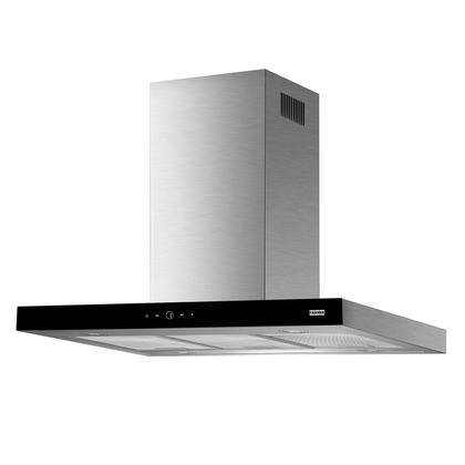 Imagem de Kit franke coifa linea touch ilha 90cm e cooktop 5b mesa pure white gas 127v