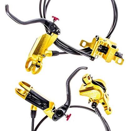 Bengal Helix 7B Bici Bicicletta Freni A Disco Idraulici 160 Kit Completo Nero Viola