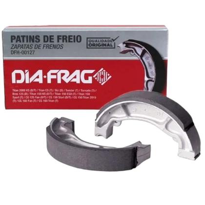 Imagem de Kit Freio Twister Cbx 250 Lona Pastilha E Coxim Coroa