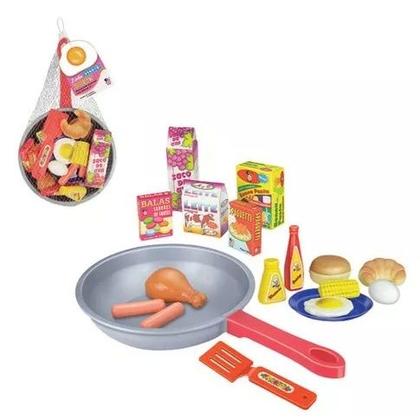 Imagem de Kit Frigideira Gourmet Infantil Comida Com Acessórios 18 Pç
