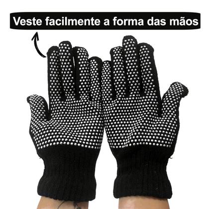 Imagem de Kit Frio Inverno Básico Touca Pelinho Charme E Luva