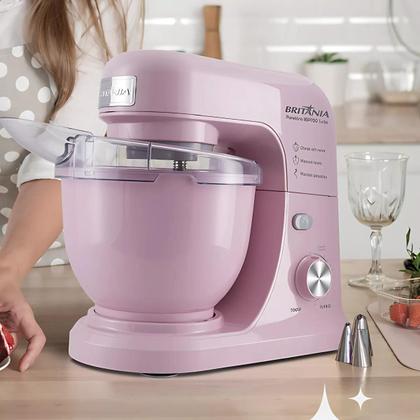 Imagem de Kit Fritadeira Air Fryer BAFE53 5,5 Litros 1500W E Batedeira Planetária BBP700RS 4 Litros 700W Rosa