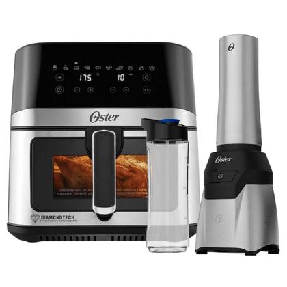 Imagem de Kit Fritadeira DiamondTech 7,5L e Blender Power Inox 2 Jarras Oster