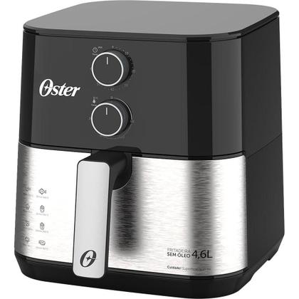 Imagem de Kit Fritadeira Inox Compact 4,6L E Liquidificador 1400 Full Oster 110V