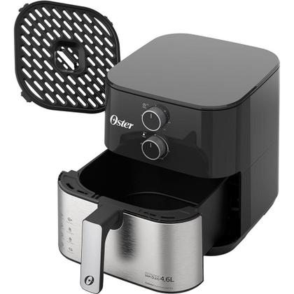 Imagem de Kit Fritadeira Inox Compact 4,6L E Liquidificador 1400 Full Oster 110V