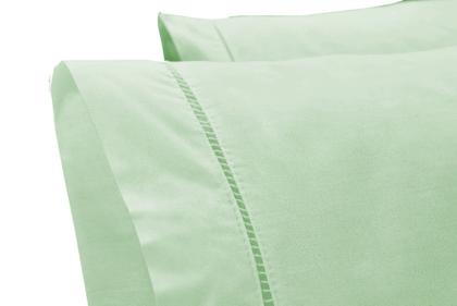 Imagem de Kit Fronha Algodão Percal Ponto Palito 180 Fios 2 unidades ( 1 Par )