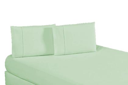 Imagem de Kit Fronha Algodão Percal Ponto Palito 180 Fios 2 unidades ( 1 Par )