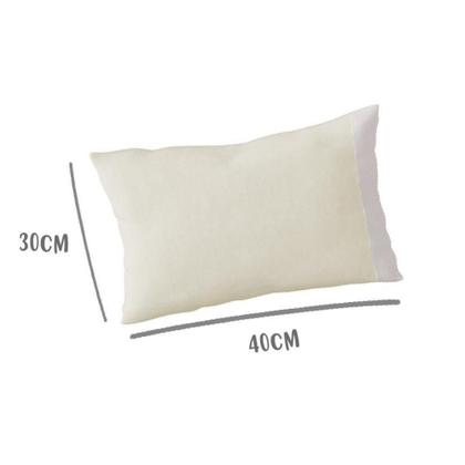 Imagem de Kit Fronha e Lençol de Elástico Berço Crescer Fase 2 Oval 138cm x 68cm Cru Arrumadinho Enxovais
