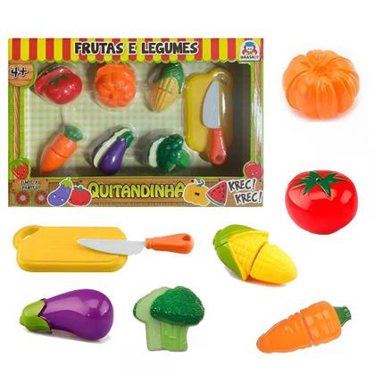 Imagem de Kit Fruta E Legumes Quitandinha Com 8 Itens 900-6 - Braskit