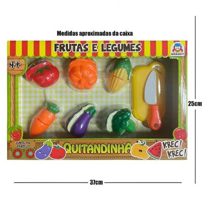 Imagem de Kit Fruta E Legumes Quitandinha Com 8 Itens 900-6 - Braskit