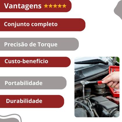 Imagem de Kit funcional de 46 ferramentas organizadas e práticas.