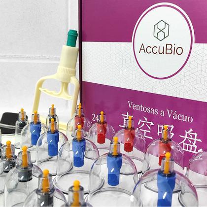 Imagem de Kit Funcional Para Ventosaterapia Com 24 Copos Accubio