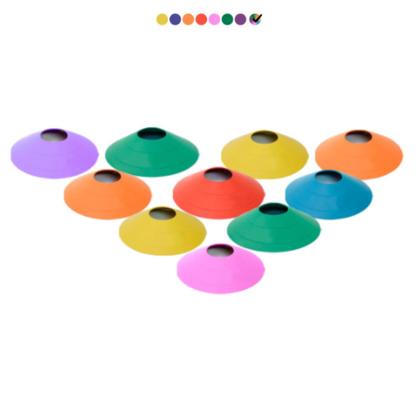 Imagem de Kit Funcional Treino Agilidade 10 Cones 10 Chapéu Chinês Escada 7 Degraus + 01 Kit 5 Faixas Mini Bands