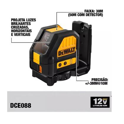 Imagem de Kit Fura Paraf 2 Bat+Carre+Nível Laser 12v Maleta DCK205D2T