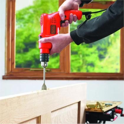 Imagem de Kit Furadeira de Impacto 3/8" Black & Decker TM500KB9B2 560W 9 Brocas e Maleta 127V