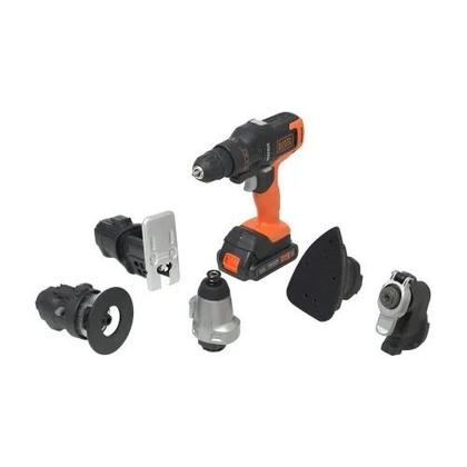 Imagem de Kit Furadeira E Parafusadeira Black E Decker Com 6 Cabeçotes