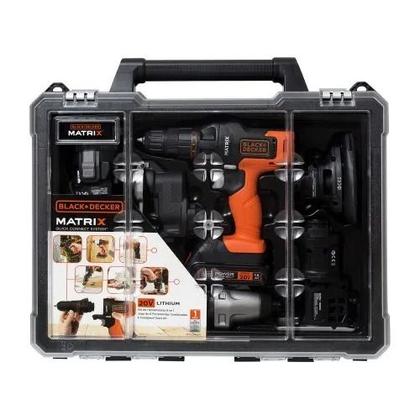 Imagem de Kit Furadeira E Parafusadeira Black E Decker Com 6 Cabeçotes