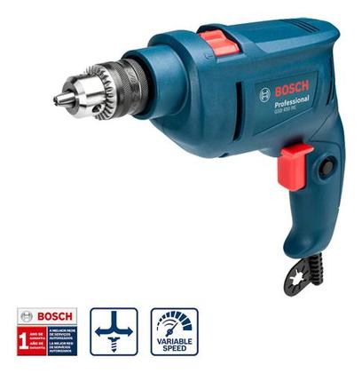 Imagem de Kit Furadeira Impacto Parafusadeira Bosch Gsb 450 Re Com 5 Brocas Concreto e Bolsa 220v