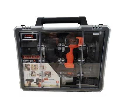 Imagem de Kit Furadeira Parafusadeira 6 Em 1 Matrix 20v Black Decker Bivolt