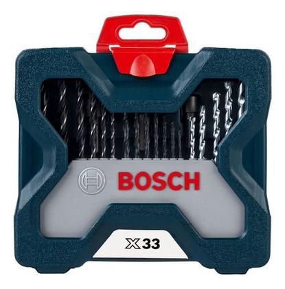 Imagem de Kit Furadeira Parafusadeira Bosch Gsb 450 Re Broca Bits 110v