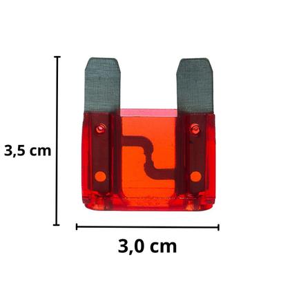 Imagem de Kit Fusivel MAX de 30 40 50 60 e 70 Amperes 10 Unid 2 Cada Corta Corrente Fuzivel Nacional Fiação Automotiva