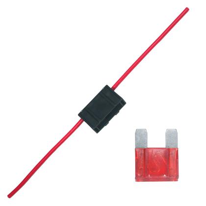 Imagem de Kit Fusivel Maxi Max Lamina 50A Vermelho Porta Fusivel com Fio 4mm Reforçado