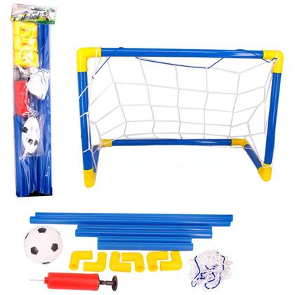 Imagem de Kit Futebol Gol Rede E Bola Com Inflador Brinquedo Infantil 60cm